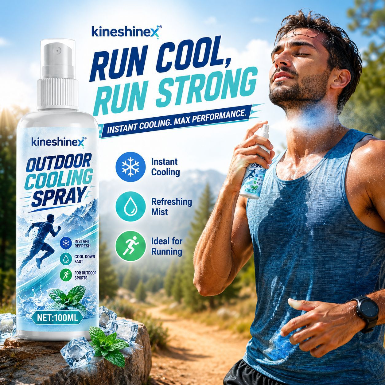 Outdoor Sport Activity - Spray Rinfrescante per Esterni 100ml –