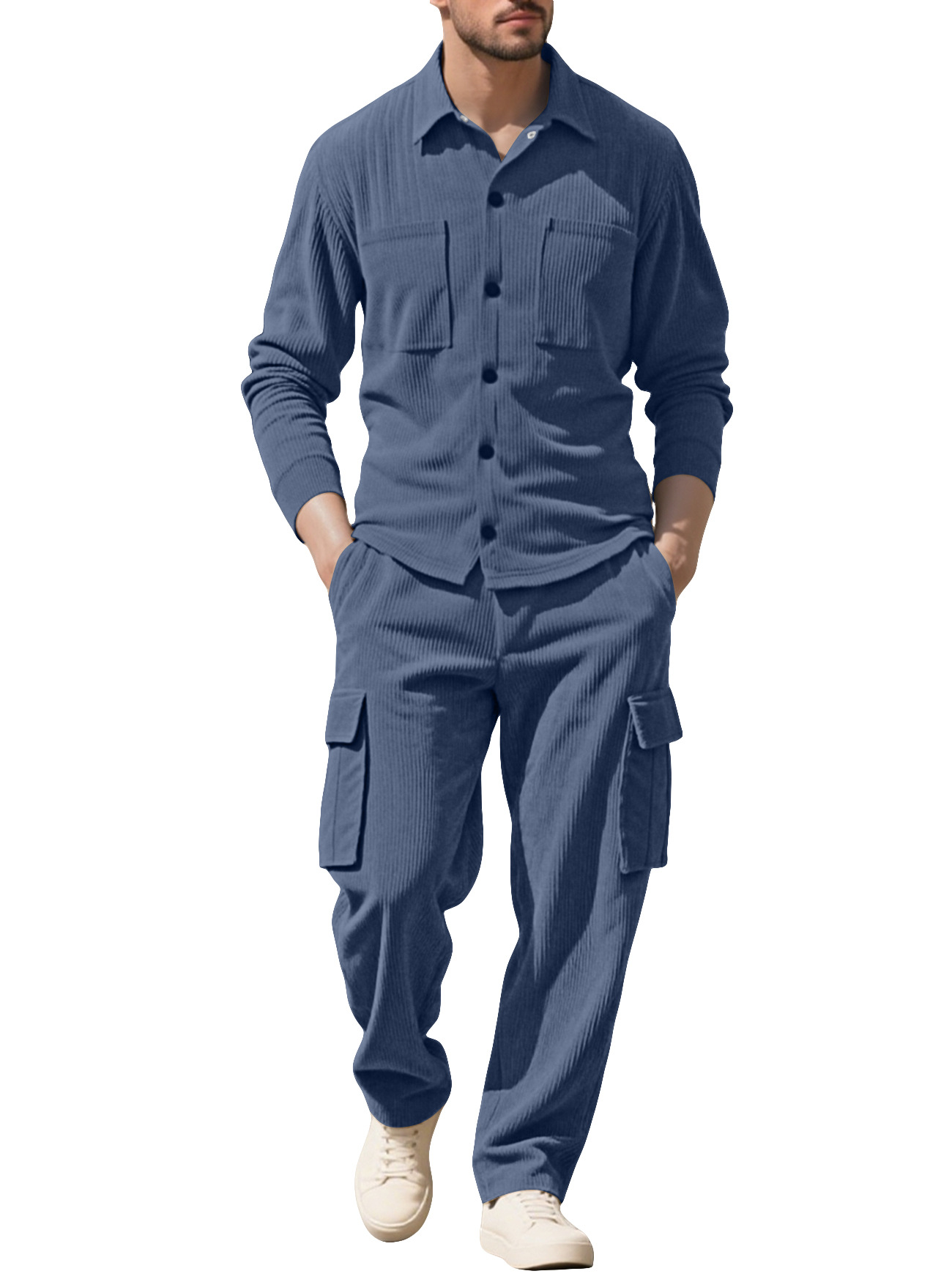 Outdoor Sports Outfit - Tuta da Uomo in Velluto a