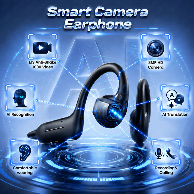 Outdoor Sport Camera - Nuove Cuffie Sportive AI Smart con