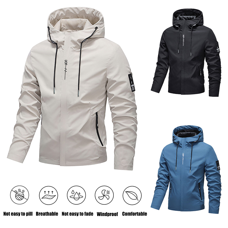 Outdoor Sport Windbreaker - Giacca Impermeabile da Escursionismo per Uomo