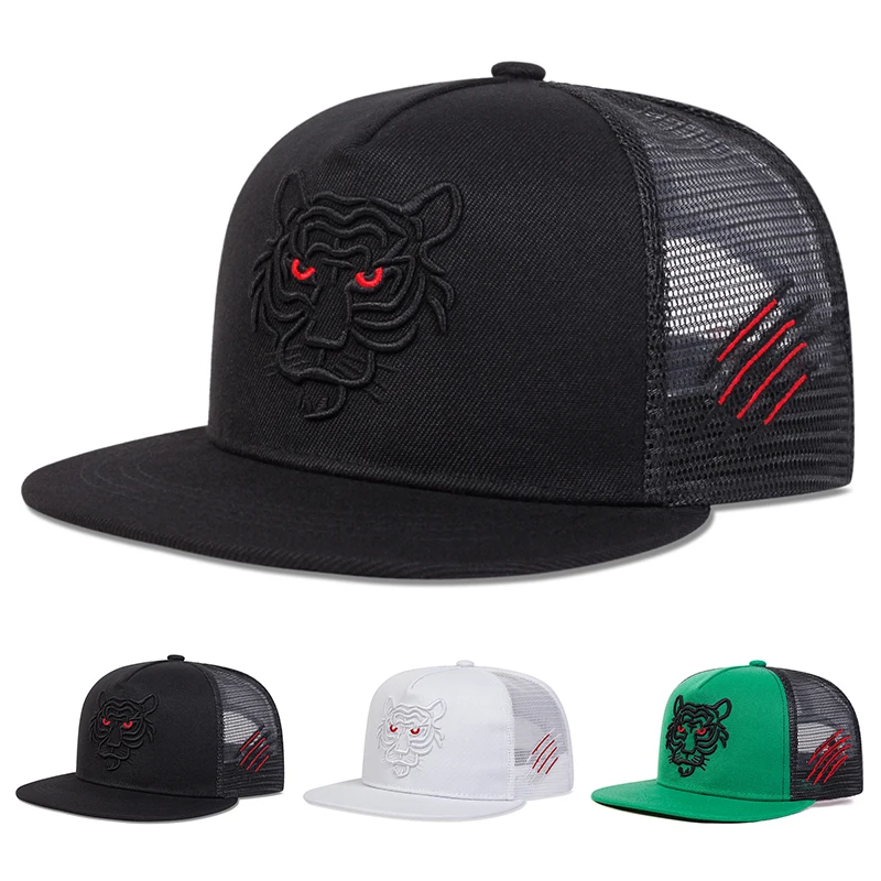 Outdoor Sports Net - Cappelli unisex con ricamo tigre, stile