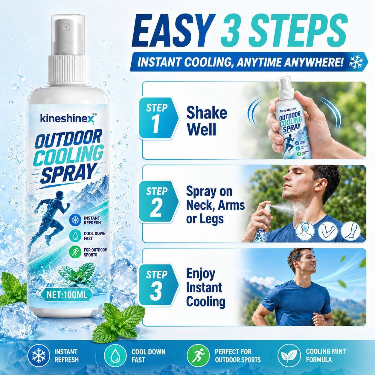 Spray Rinfrescante per Esterni - Outdoor Sport Activity recensione e prezzo