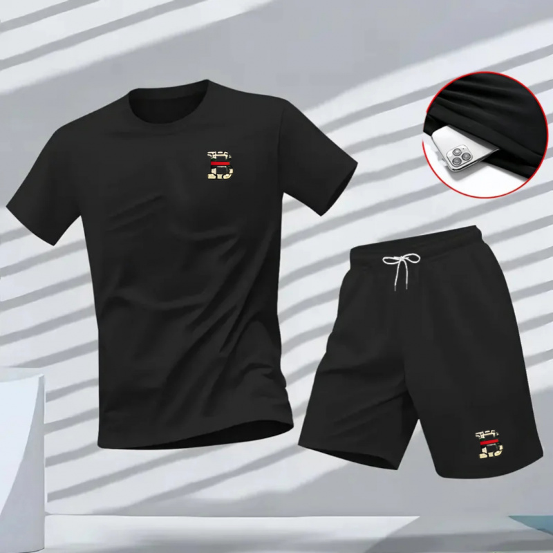 Set da Uomo con Maglietta a Ma - Outdoor Sports Outfit recensione e prezzo