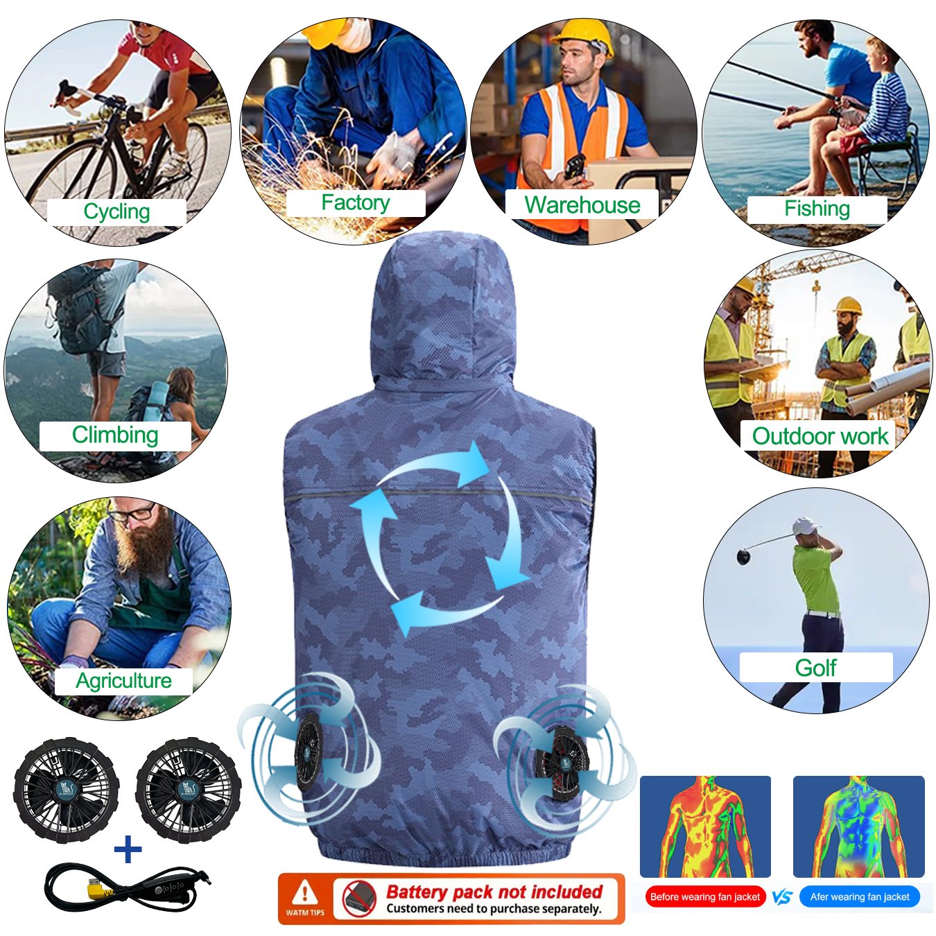 Gilet Estivo Sportivo 12V/5V c - Outdoor Sport Windbreaker recensione e prezzo
